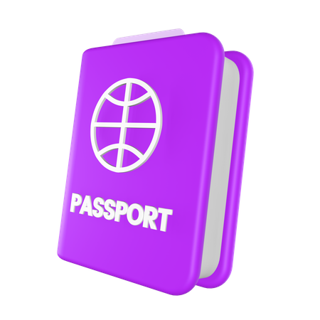 Pasaporte  3D Icon