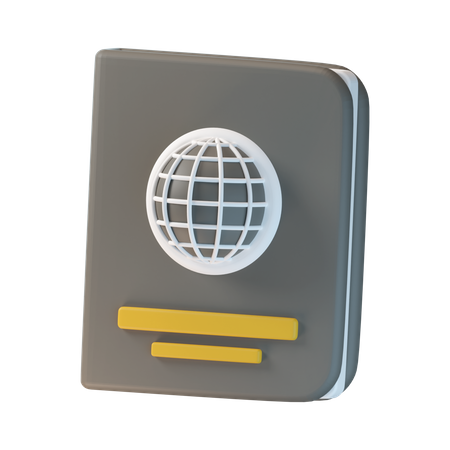 Pasaporte  3D Icon