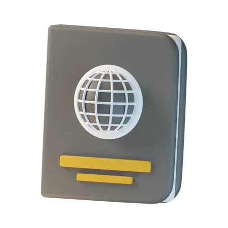 Pasaporte  3D Icon