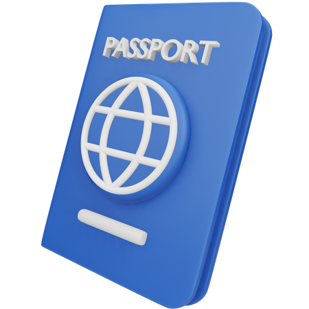 Pasaporte  3D Icon