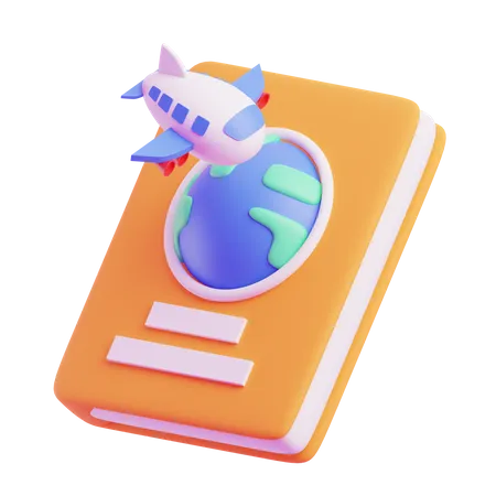 Pasaporte  3D Icon