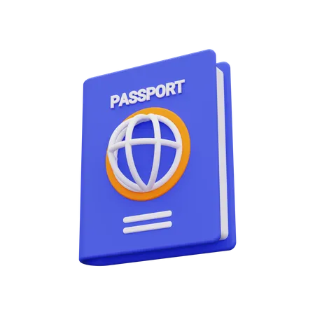 Pasaporte  3D Icon