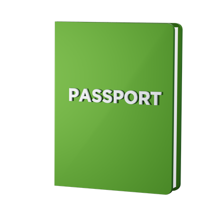 Pasaporte  3D Icon