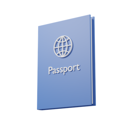 Pasaporte  3D Icon