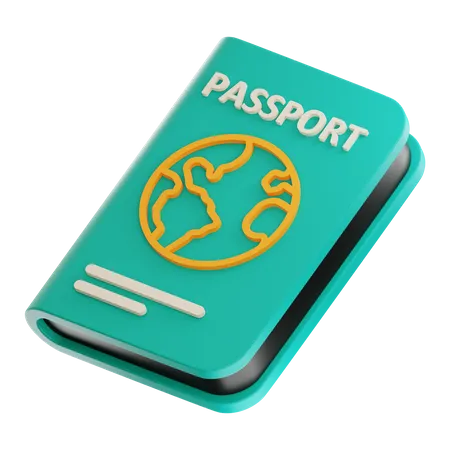 Pasaporte  3D Icon