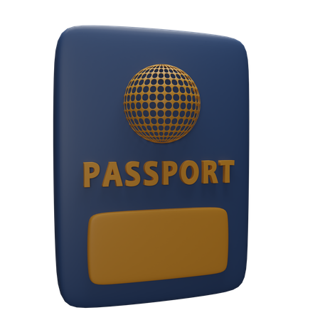 Pasaporte  3D Icon