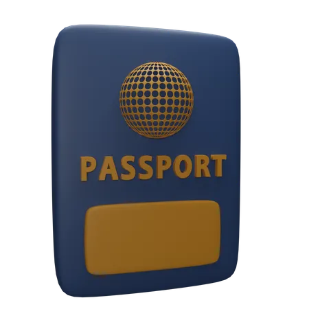 Pasaporte  3D Icon