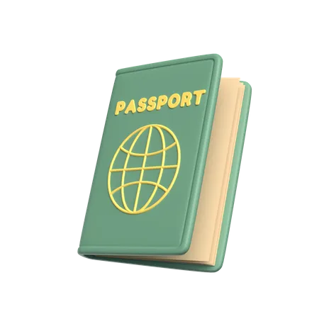 Pasaporte  3D Icon