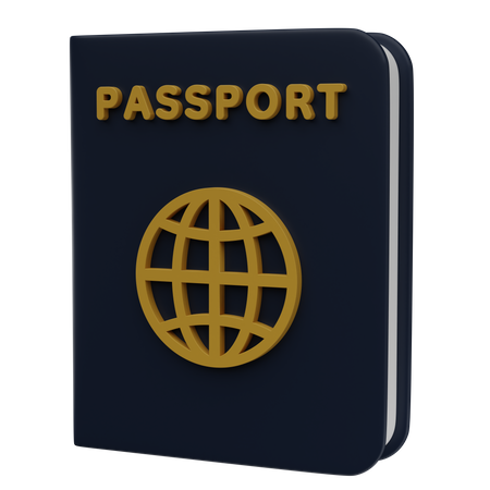 Pasaporte  3D Icon
