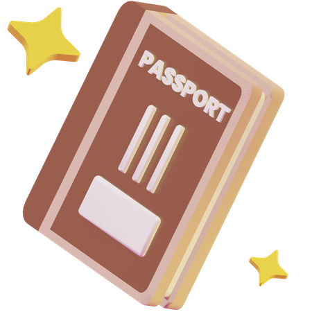 Pasaporte  3D Icon