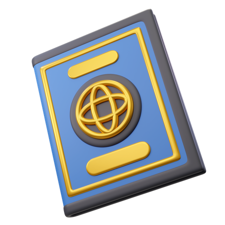 Pasaporte  3D Icon