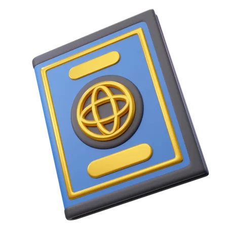 Pasaporte  3D Icon