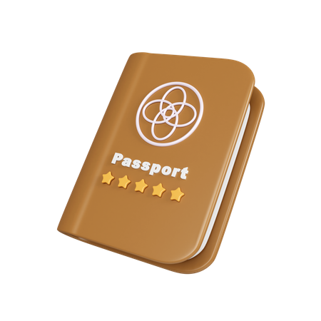 Pasaporte  3D Icon