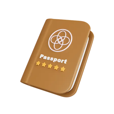 Pasaporte  3D Icon