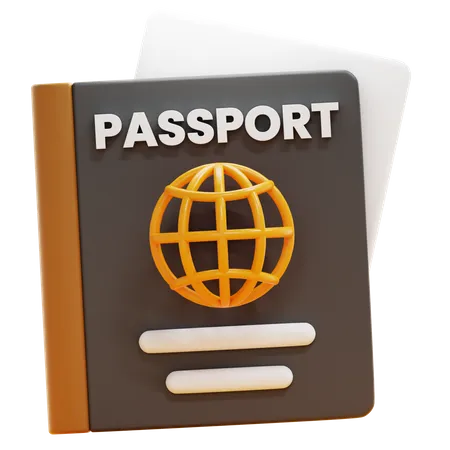 Pasaporte  3D Icon