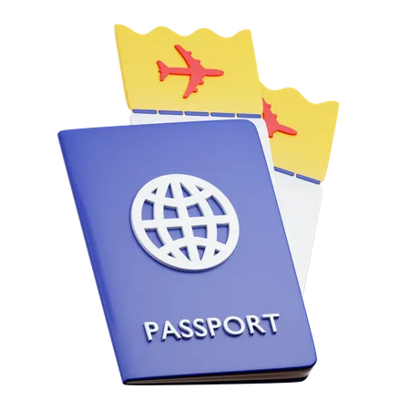 Pasaporte  3D Icon