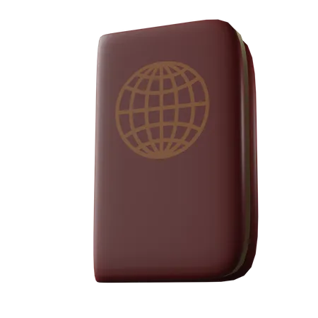 Pasaporte  3D Icon