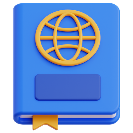 Pasaporte  3D Icon