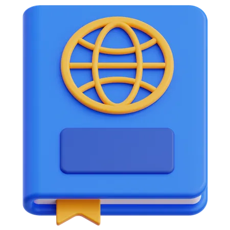 Pasaporte  3D Icon