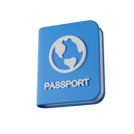 Pasaporte  3D Icon