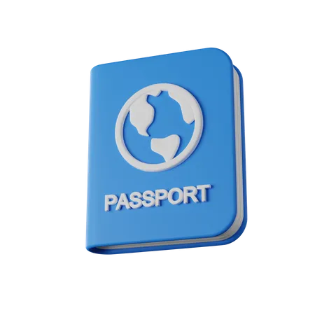 Pasaporte  3D Icon