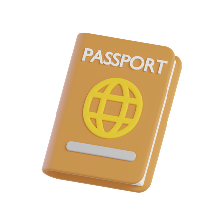 Pasaporte  3D Icon