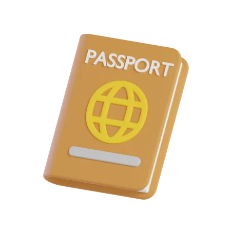 Pasaporte  3D Icon