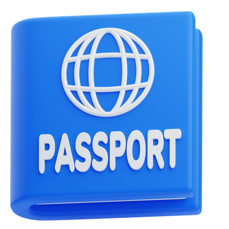 Pasaporte  3D Icon