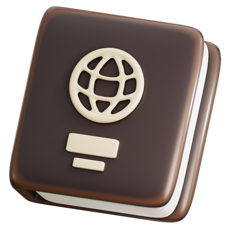 Pasaporte de viaje  3D Icon