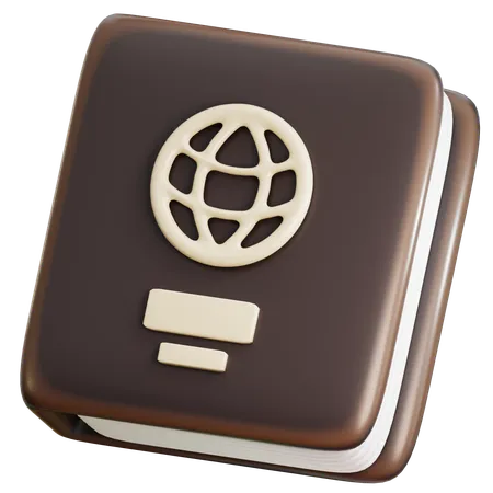 Pasaporte de viaje  3D Icon