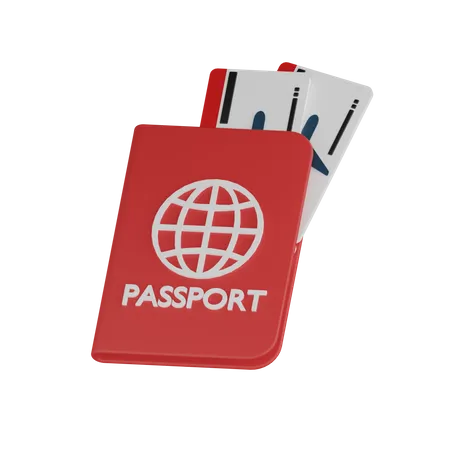 Documento de pasaporte  3D Icon