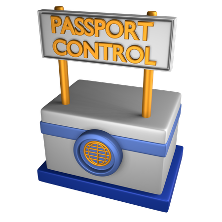 Sección de pasaporte  3D Icon