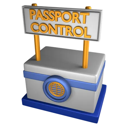 Sección de pasaporte  3D Icon