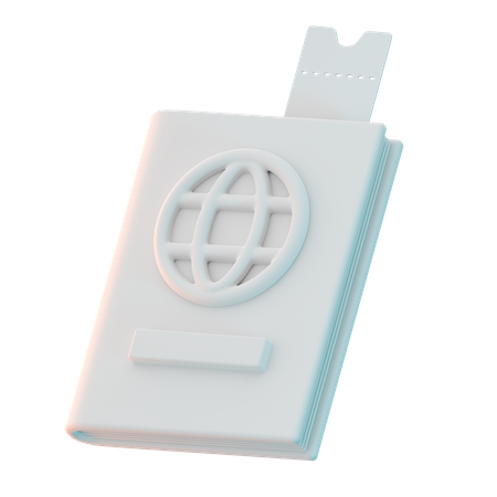 Visa pasaporte  3D Icon