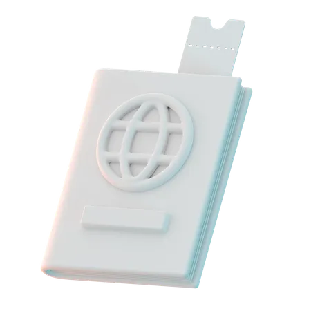 Visa pasaporte  3D Icon