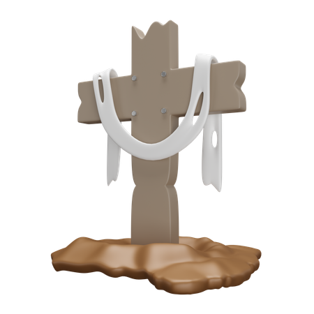 Cruz de páscoa  3D Icon