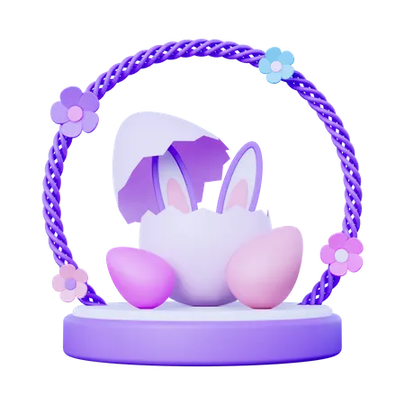 Pódio de páscoa  3D Icon