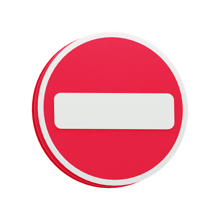 Prohibido pasar  3D Icon