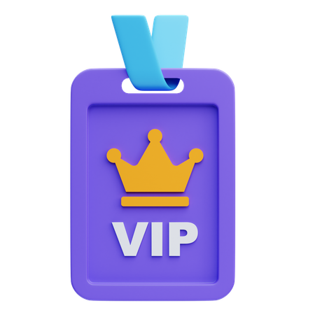 Badge de priorité VIP  3D Icon