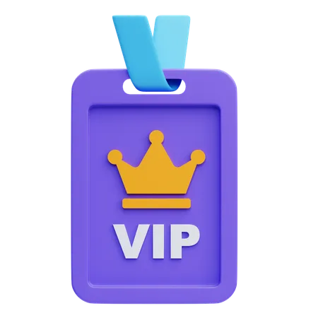 Badge de priorité VIP  3D Icon