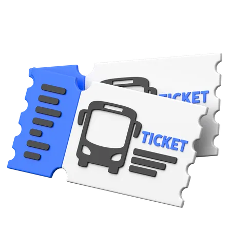 Bilhete de autocarro  3D Icon