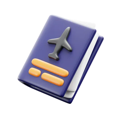 Passaporte  3D Icon