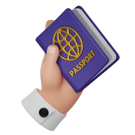 Passaporte  3D Icon