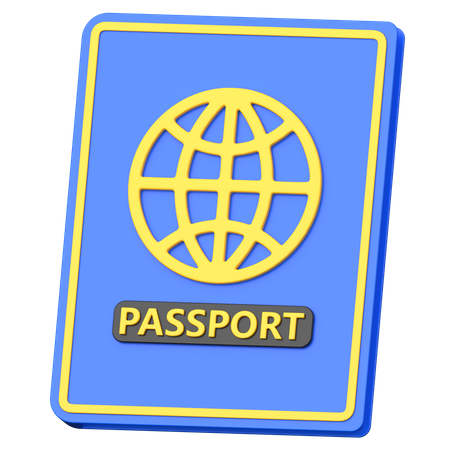 Passaporte  3D Icon