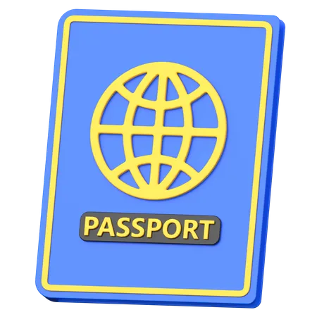 Passaporte  3D Icon