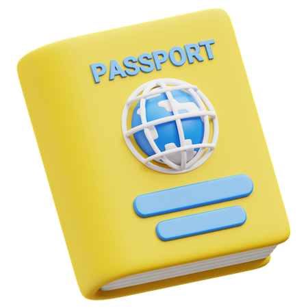 Passaporte  3D Icon