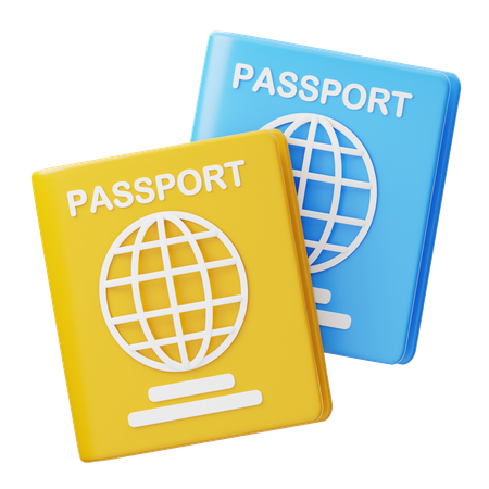 Passaporte  3D Icon