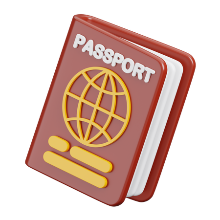 Passaporte  3D Icon