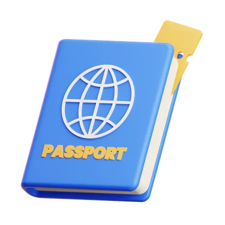 Passaporte  3D Icon