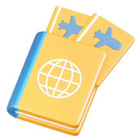 Passaporte  3D Icon